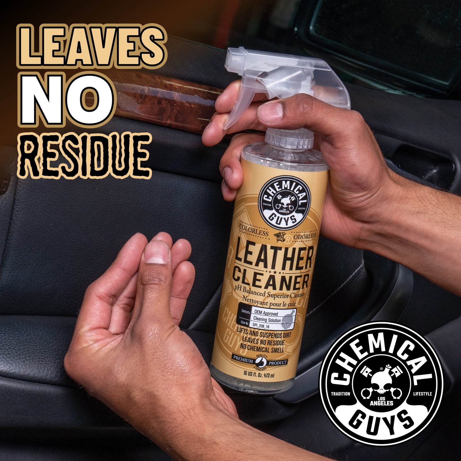 Chemical Guys Leather Care Essentials Kit, 6 Items Included