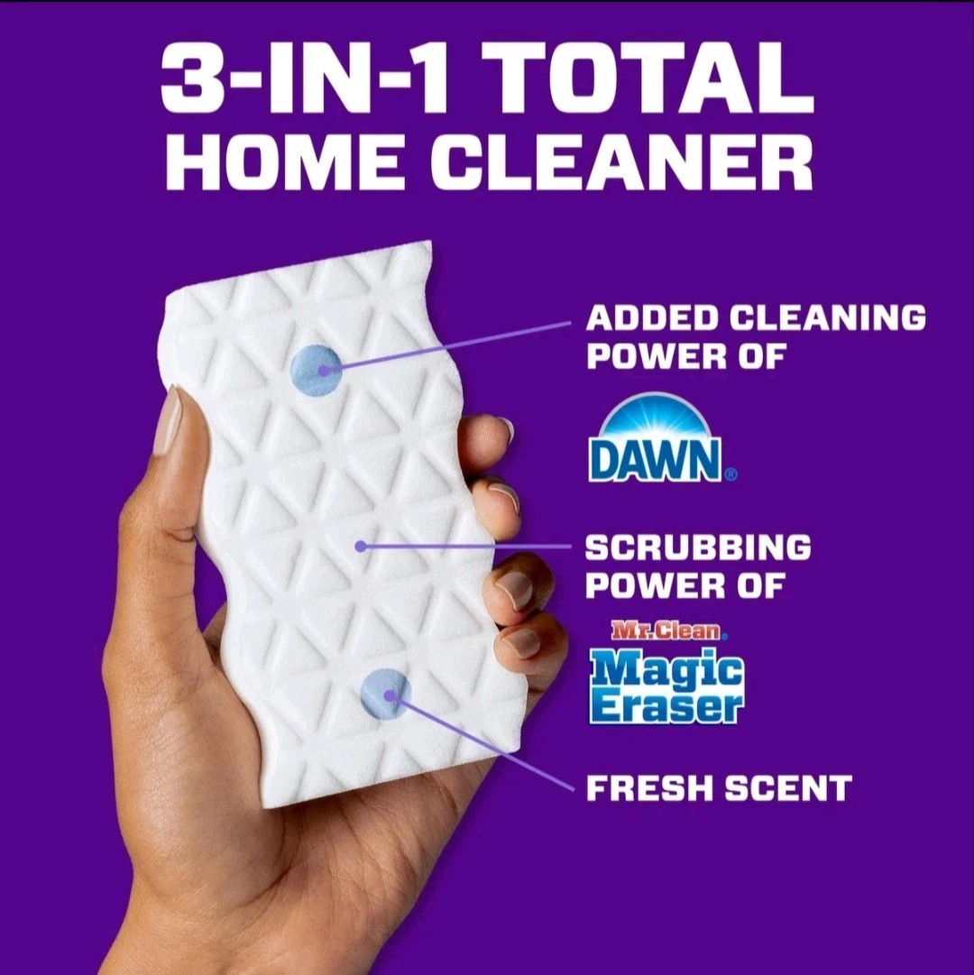 Mr. Clean Magic Eraser Ultra Foamy AllPurpose Cleaner Dawn Cleaning Pad 5 Pk NEW