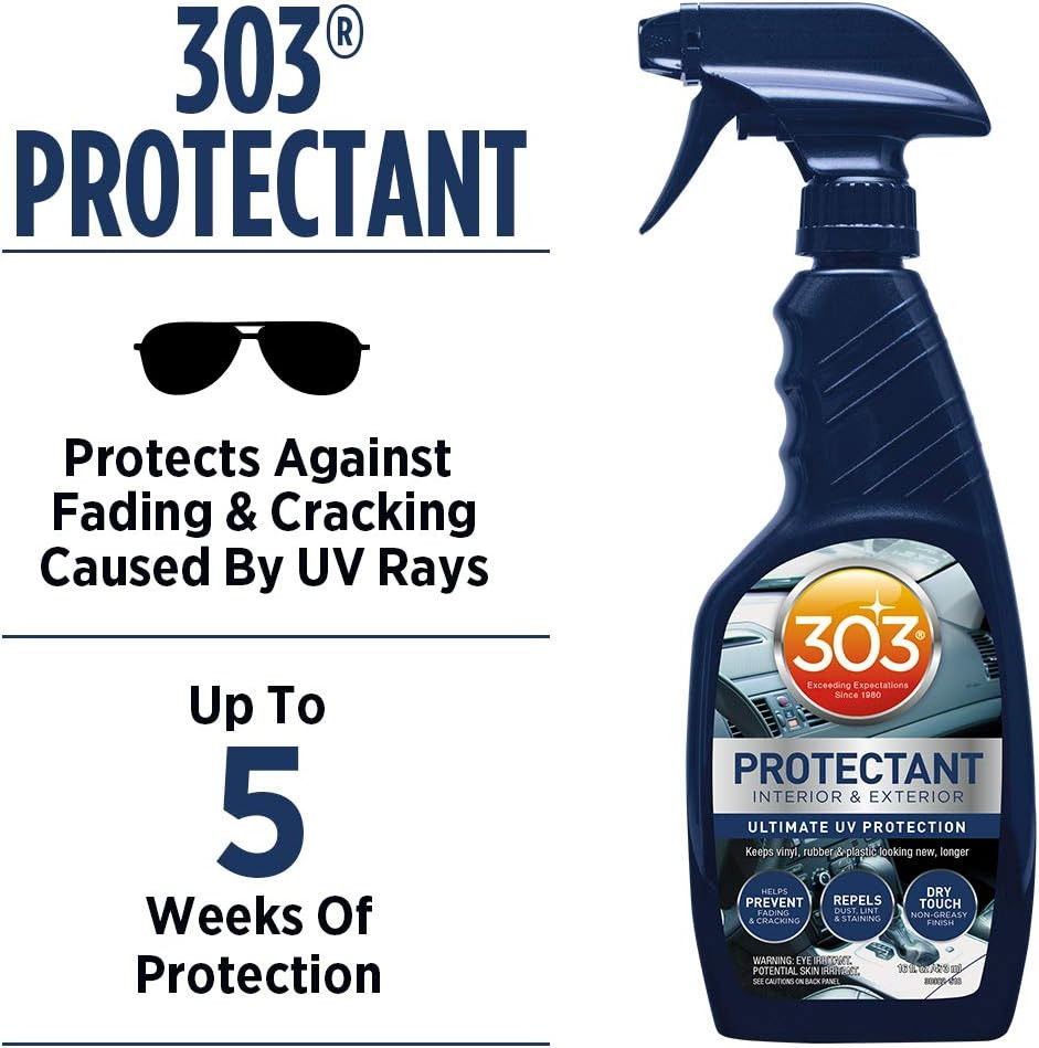 Automotive Protectant Spray Helps Prevent Fading & Cracking Repels Dust Lint & S