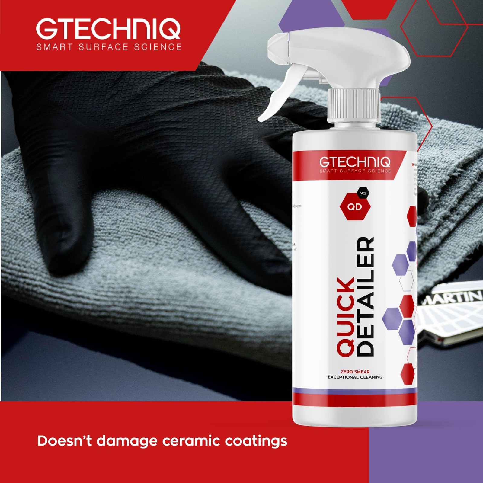 Gtechniq Quick Detailer Spray Car Polish, 169 fl oz |Removes Fingerprints and…
