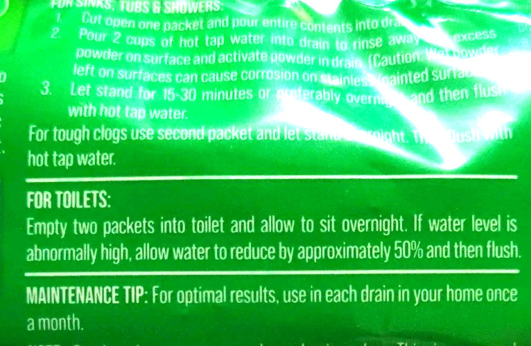 Green Gobbler GGDC5WS Drain Opening Powder – 5 Pack w Hair Clog Remover Tool NEW