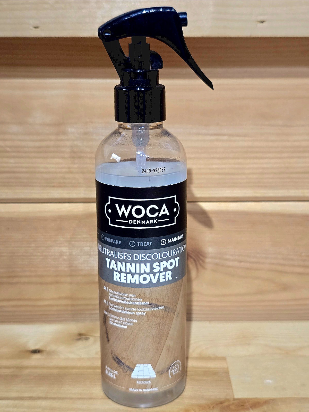 WOCA Denmark Tannin Spot Remover 250ml Removes Black Water Rings & Oak Stains