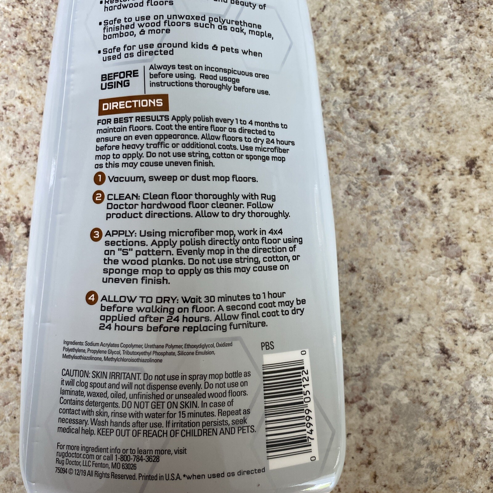 Rug Doctor Profesional Hard Wood Cleaner Ready To Use No Streak, 27 Fl Oz
