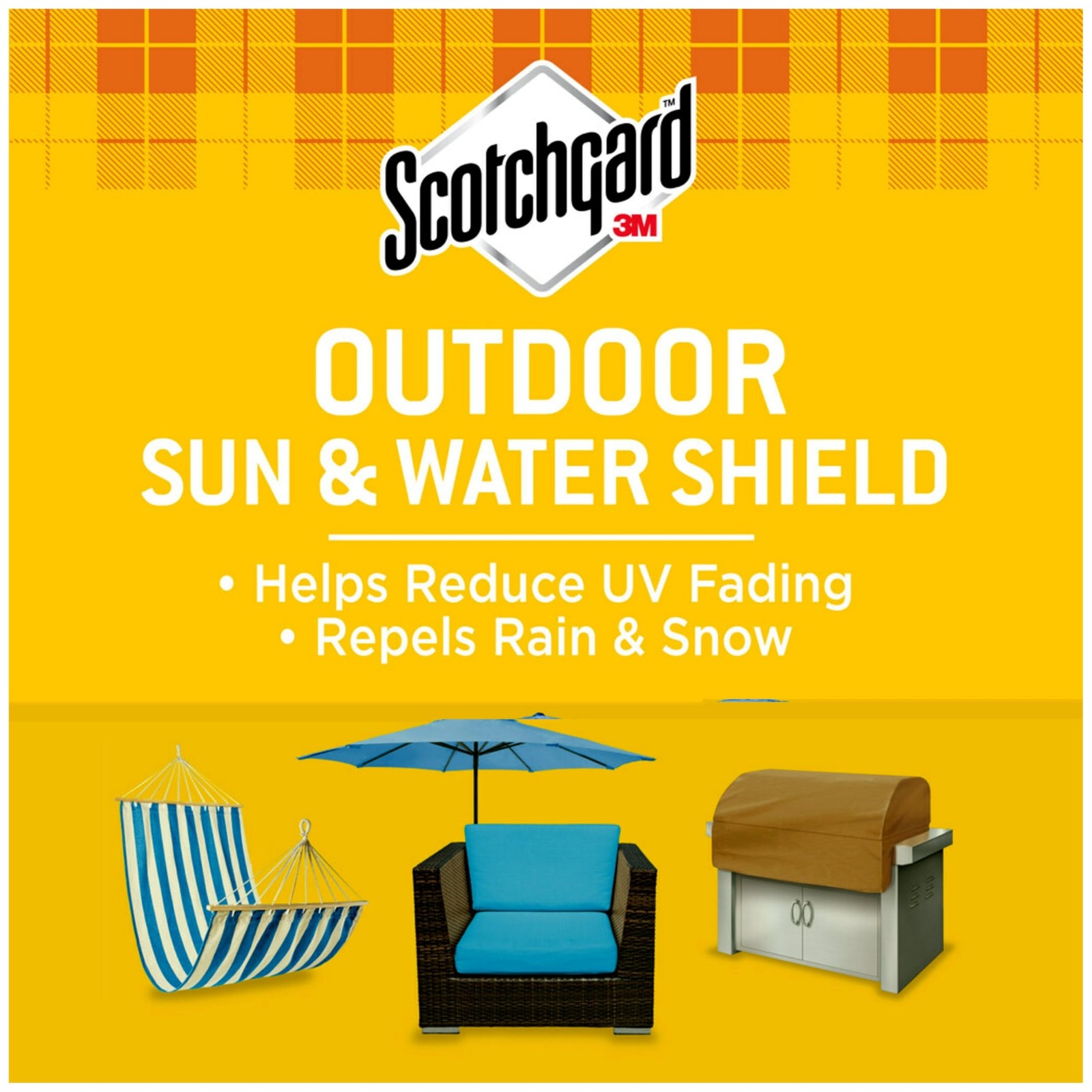 Scotchgard Sun and Water Shield, Repels 10.5 Fl Oz (Pack of 2), Transparent