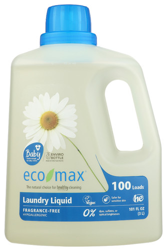 Eco Max Laundry Liquid Fragrance-Free 101FO Pack of 4