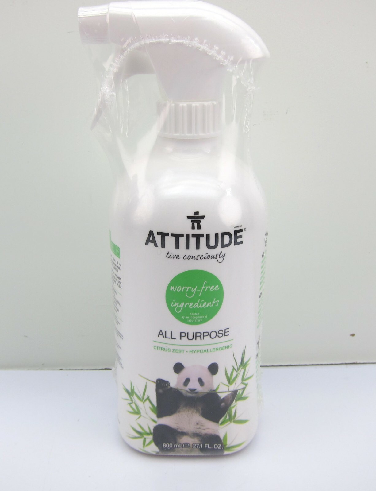 NEW Attitude Multi Surface Citrus Zest Hypoallergenic Cleaner 27.1 Fl Oz Spray