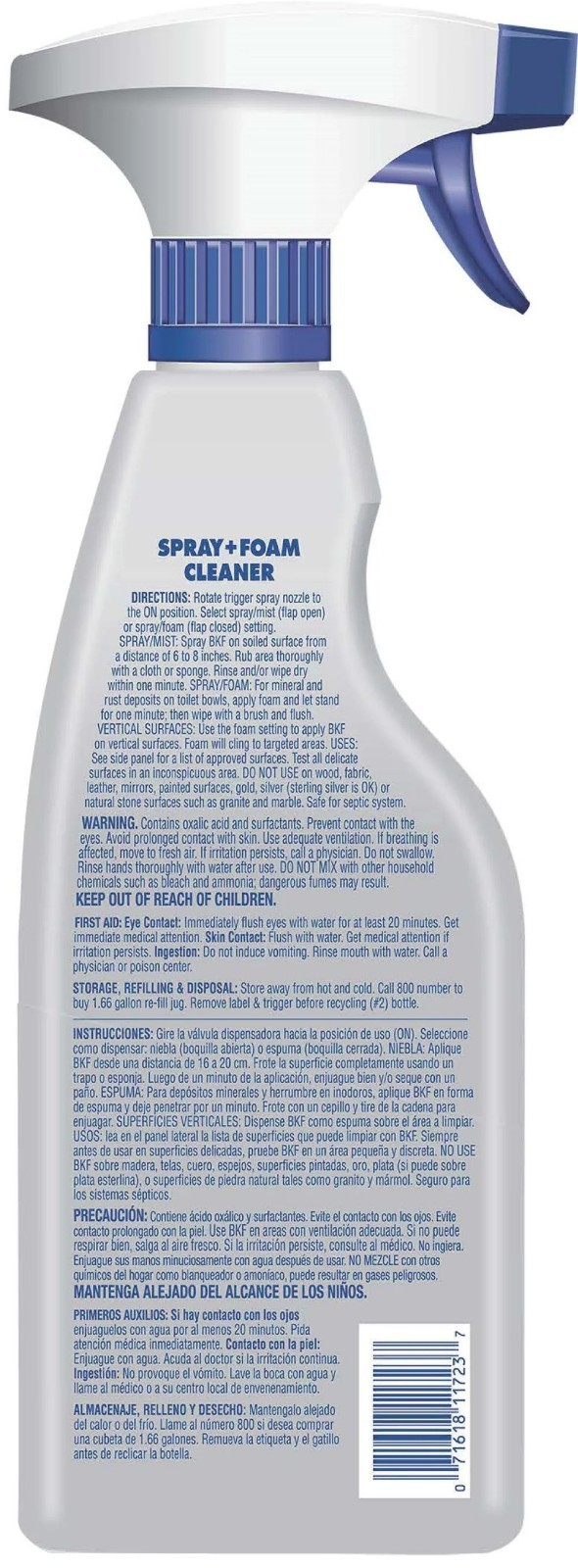 Bar Keepers Friend 25.4-fl oz Lemon Foam Multipurpose Bathroom Cleaner Spray NEW