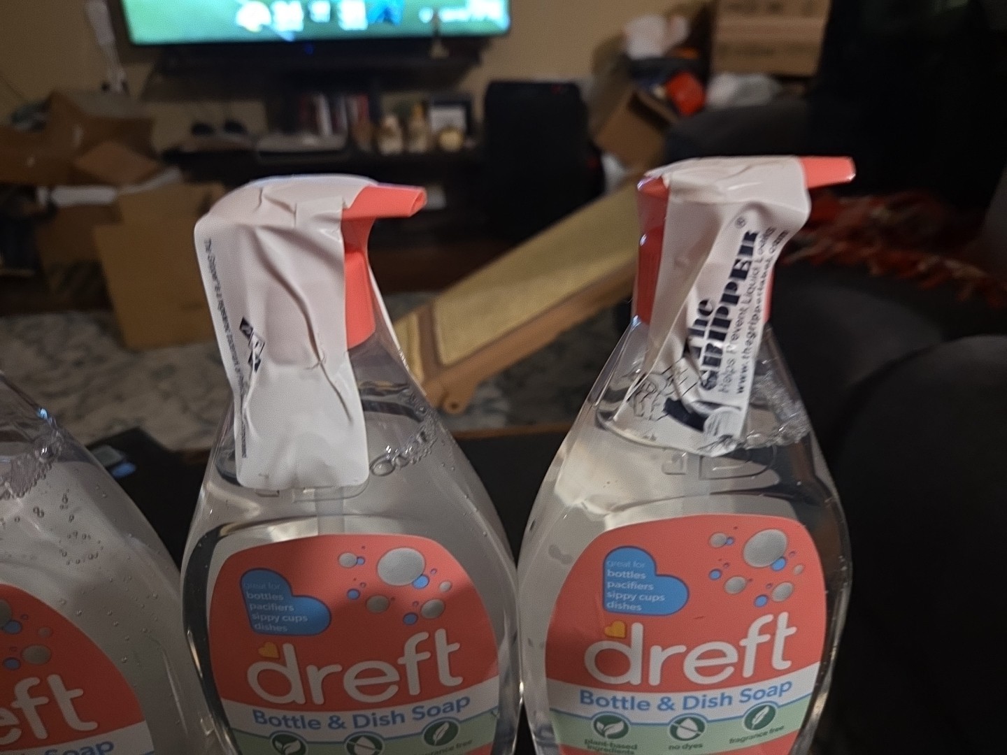 SEALED – (3) Dreft Baby Bottle Dish Soap Fragrance Free Formula – 18 oz. Each