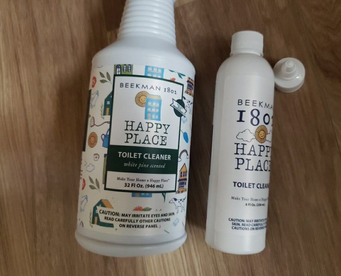 Beekman 1802 Happy Place Toilet Cleaner Set White Pine Scent 40 oz Sealed