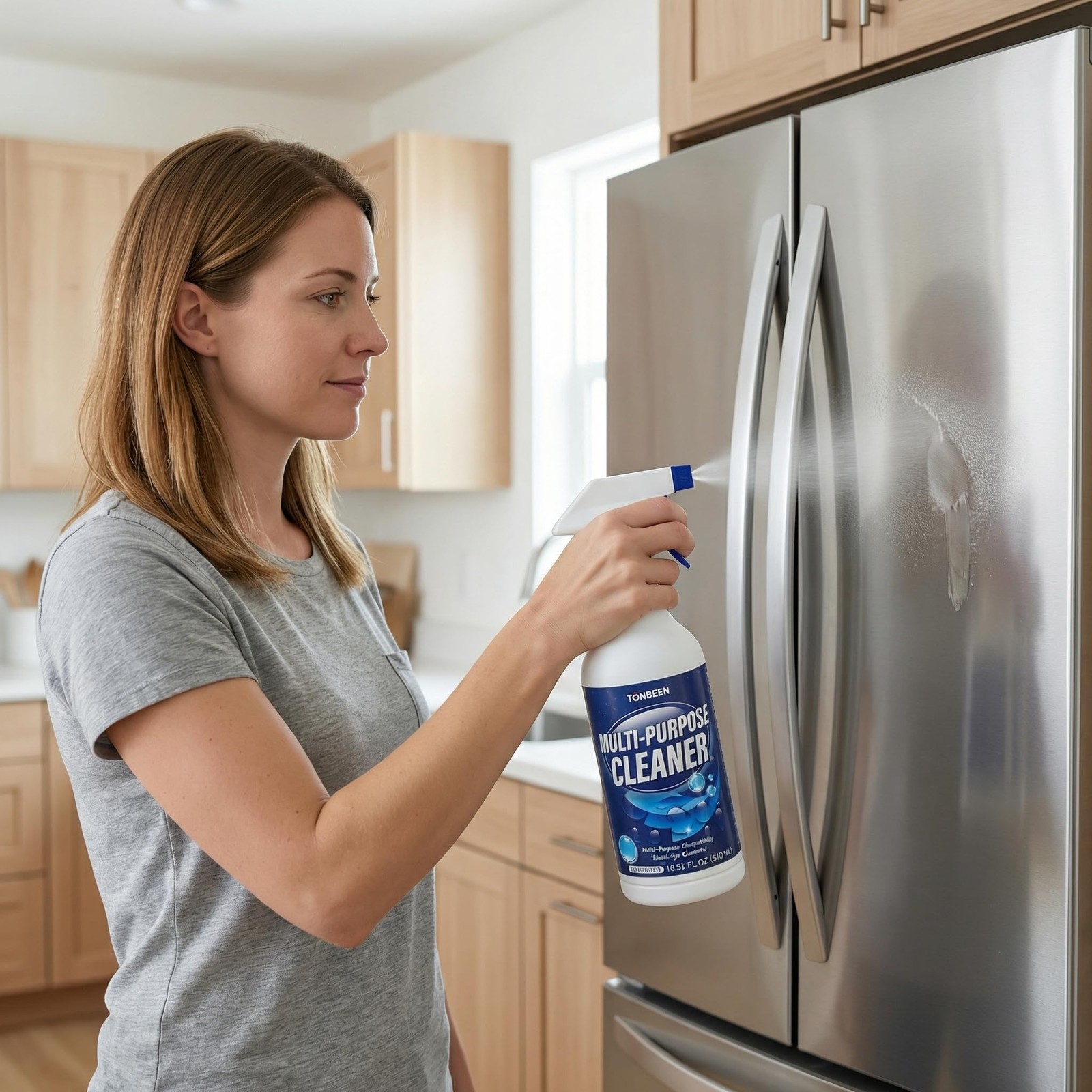 Refrigerator Cleaner Spray for Kitchen Appliances, Multi-Surface Cleaning Sol…