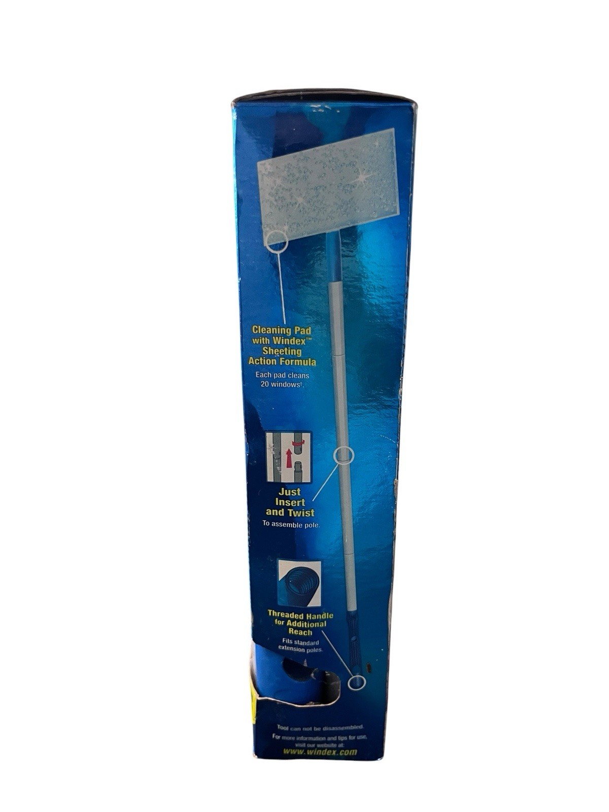 Windex Outdoor All In One Glass & Window Cleaner Tool Starter Kit Box W/1 Pad