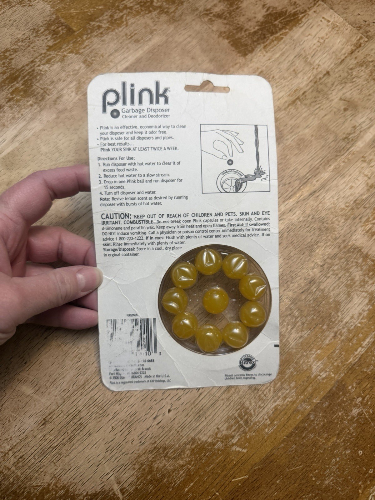 Plink Lemon Scent Garbage Disposal Sink Cleaner Deodorizer 10 Pack New