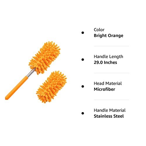 Extendable Microfiber Duster for Home Office Ceiling Fan Window Furniture