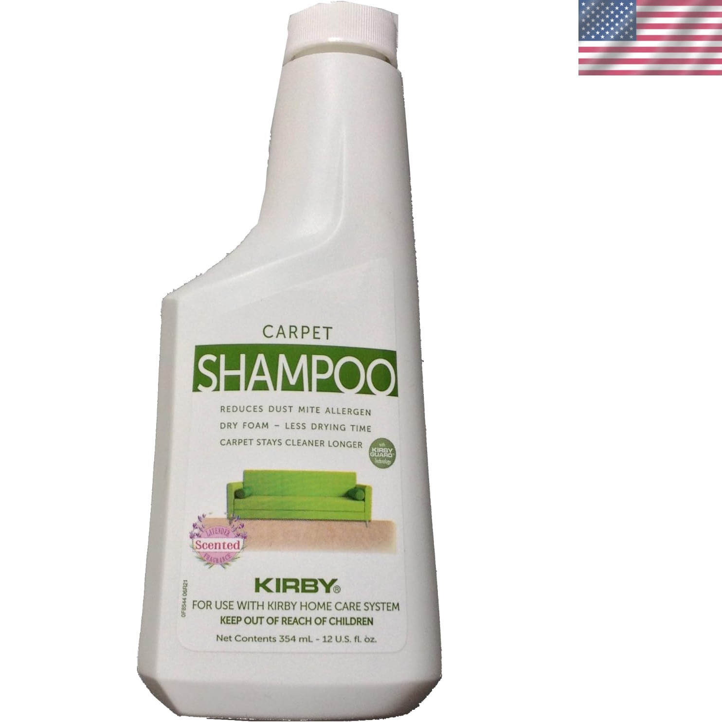 Fragrance-Free 12oz Lavender Carpet Shampoo – Allergen Control for Family Safety