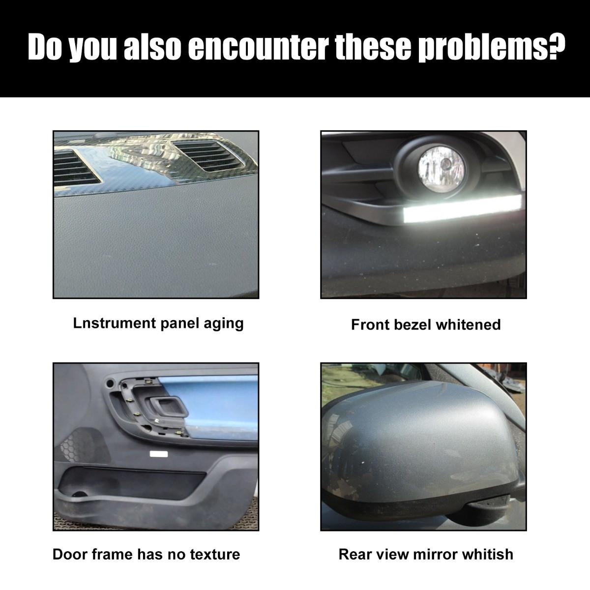 Car Interior Plastic Restorer Coating, Clean & Protect, 6-Month Effect