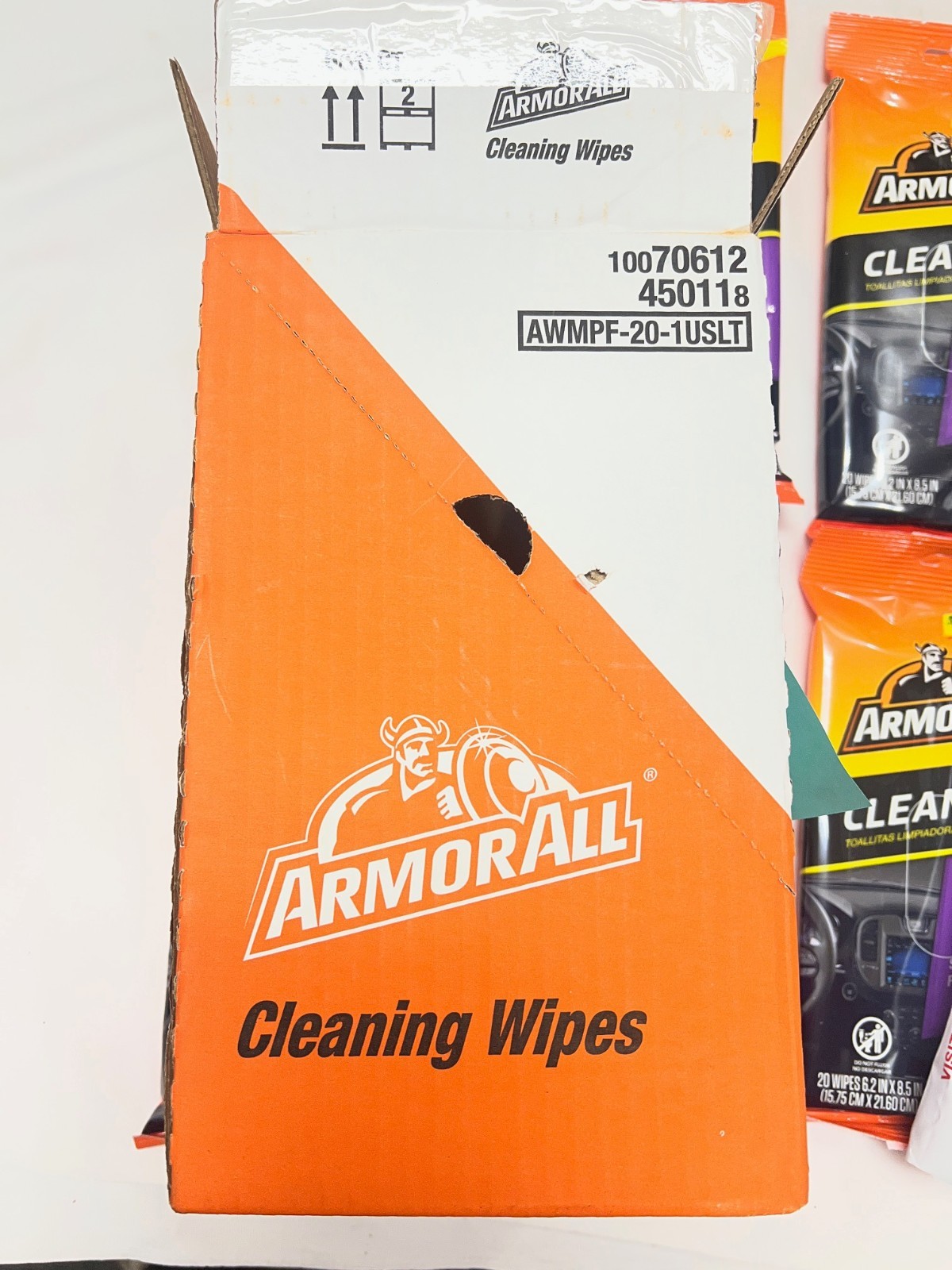 Box of 6 – Armor All Multi-Surface Car Cleaning Wipes 20 ct ea