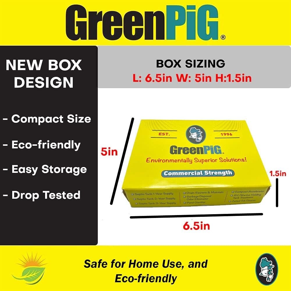 Commercial Strength Septic Treatment Pods – 18 Tablet Supply for 1,500 Gallons
