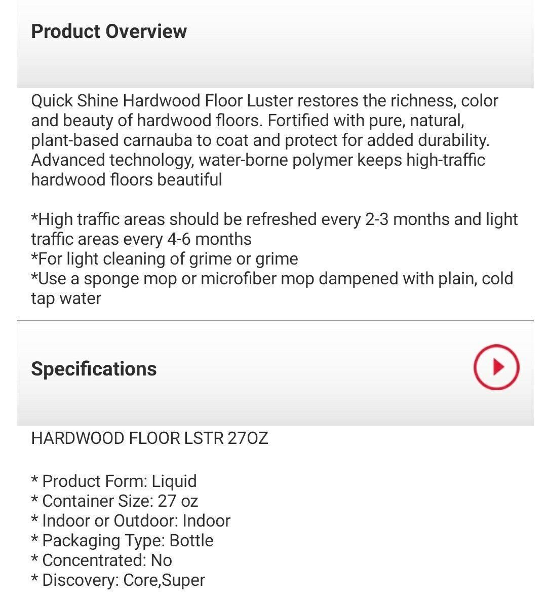 6 Bottles Holloway House – Quick Shine Hardwood Floor Luster Pack of 6