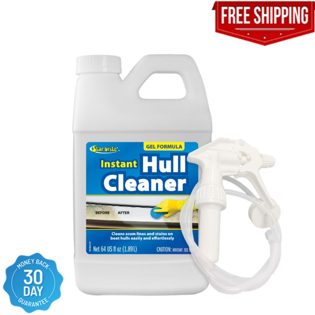 STAR BRITE Instant Hull Cleaner – Gel Spray Formula Clings to Vertical Surfaces