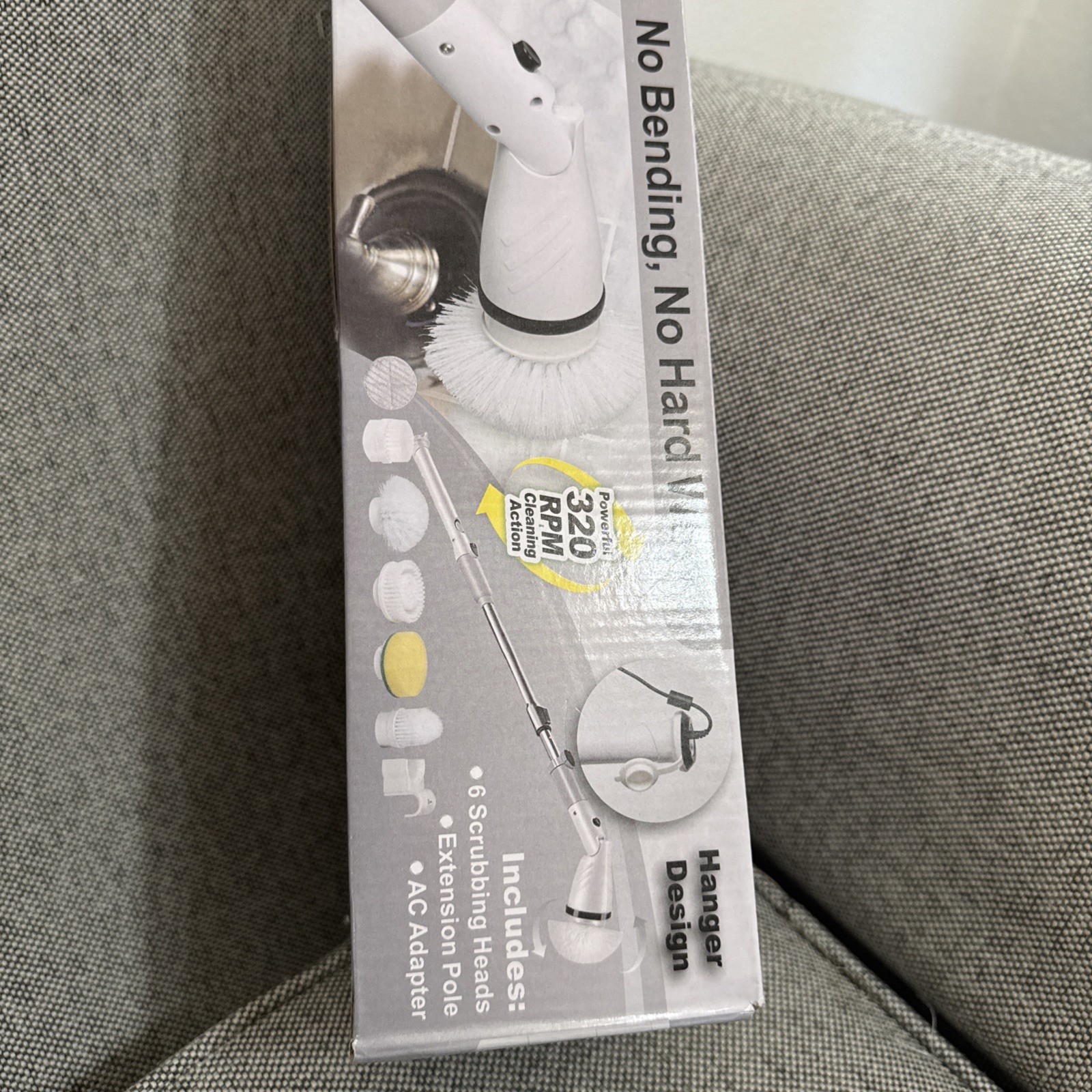 6 IN 1 Electric Spin Scrubber Cordless Power Cleaning Brush Rechargeable Cleaner