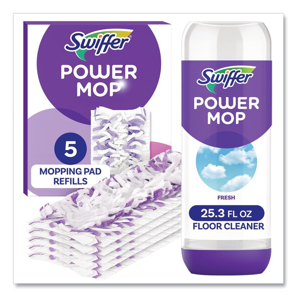 Swiffer 09117 25.3 oz Cleaning Solution & Pads Refill Pack – Lavender (4/CT) New