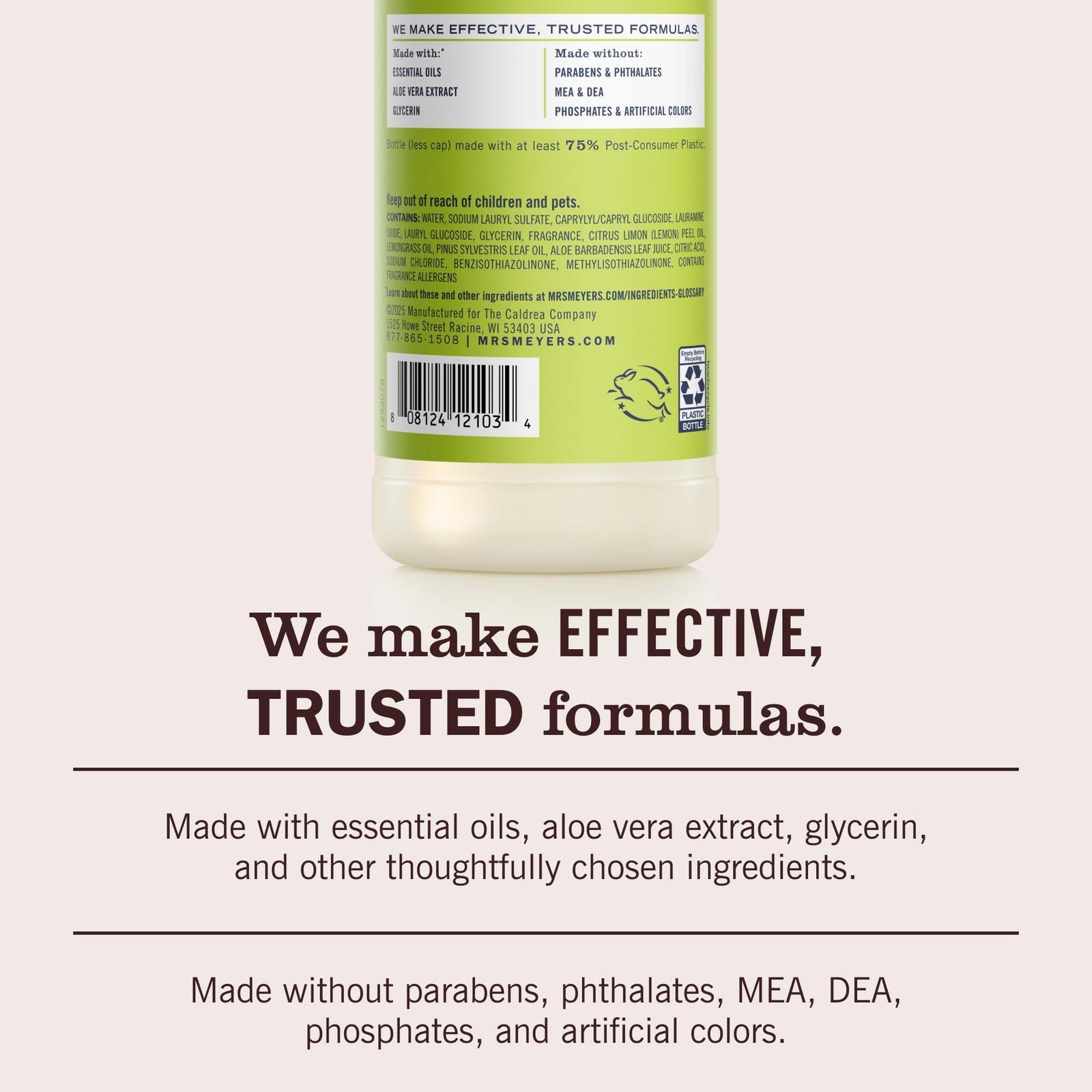 CLEAN DAY Liquid Dish Soap, Lemon Verbena, 16 fl. Oz