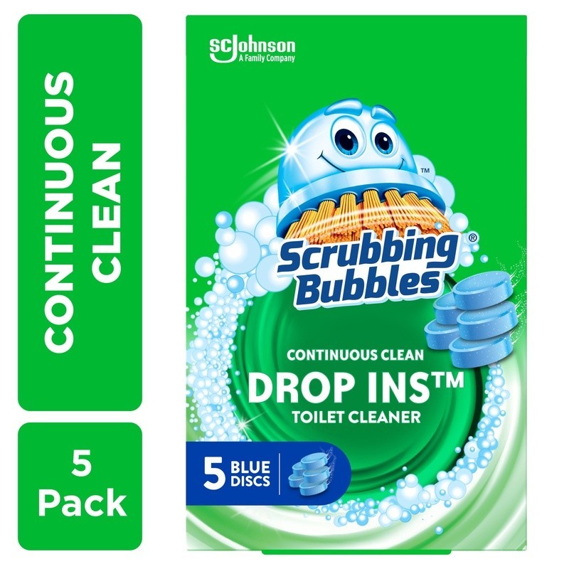 Toilet Bowl Drop-Ins Fresh Scent Stain Odor Protection Continuous Clean 5 Count