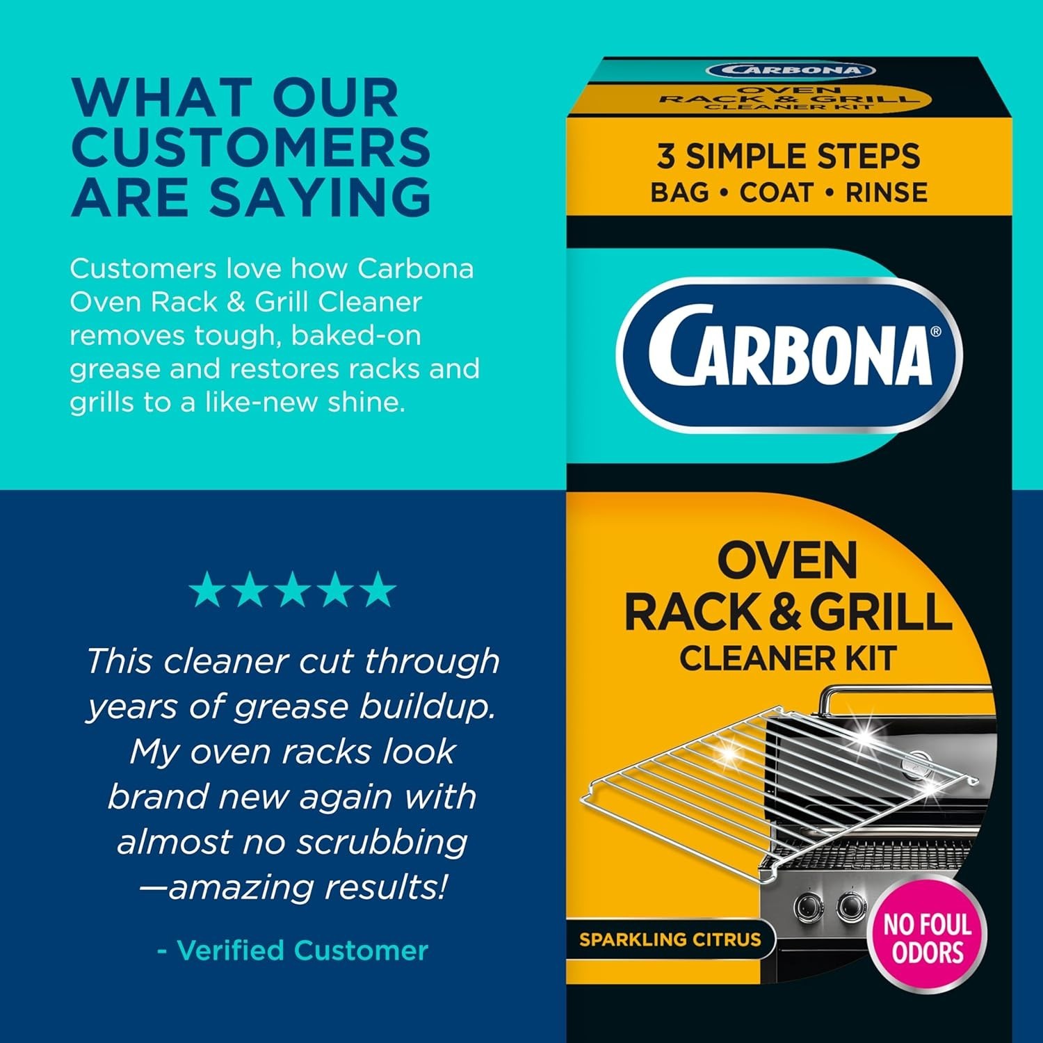 Fume-Free Oven Rack & Grill Cleaner Kit – Ultimate Grease & Grime Eliminator