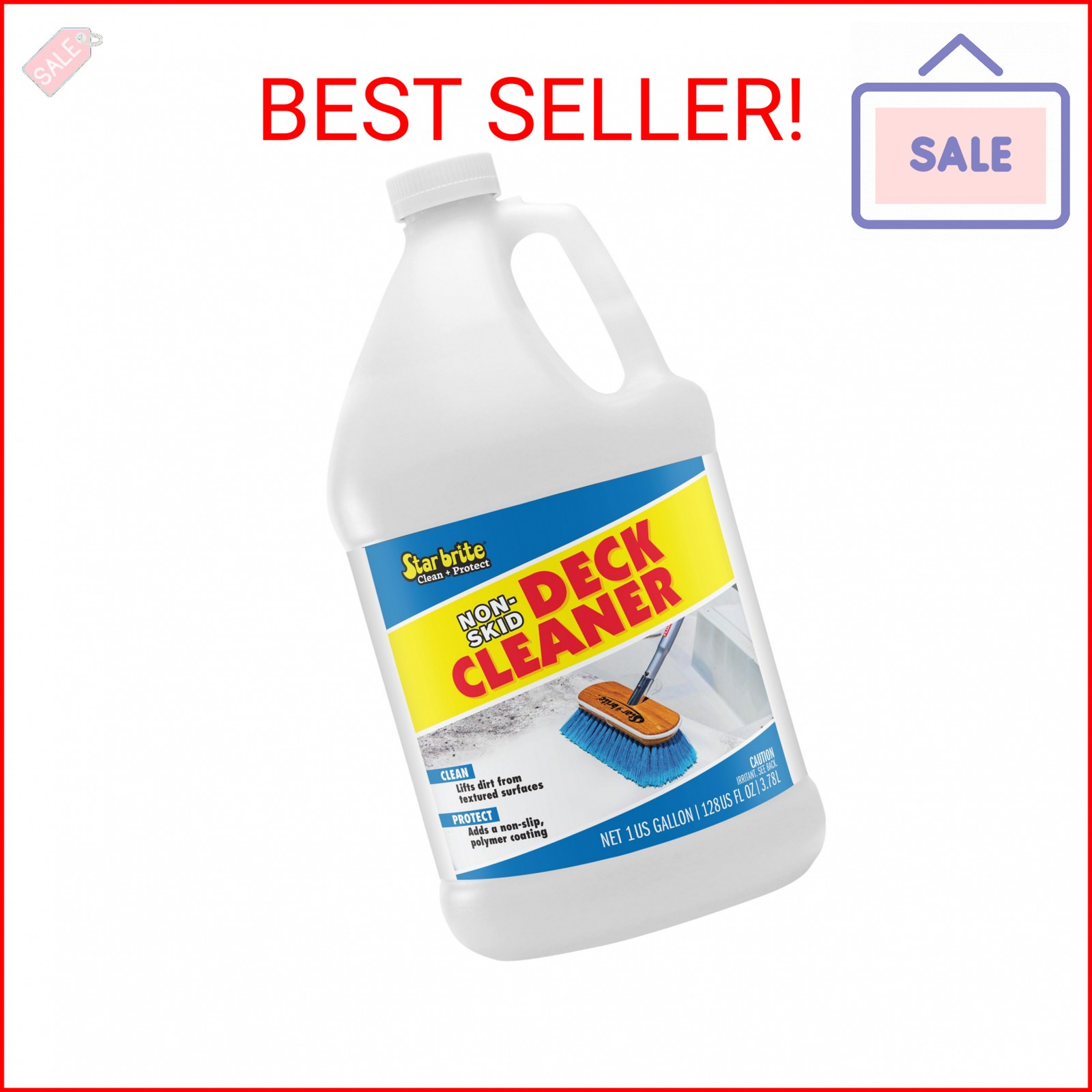 STAR BRITE Non-Skid Deck Cleaner & Protectant – Ultimate Boat Deck Wash – Protec