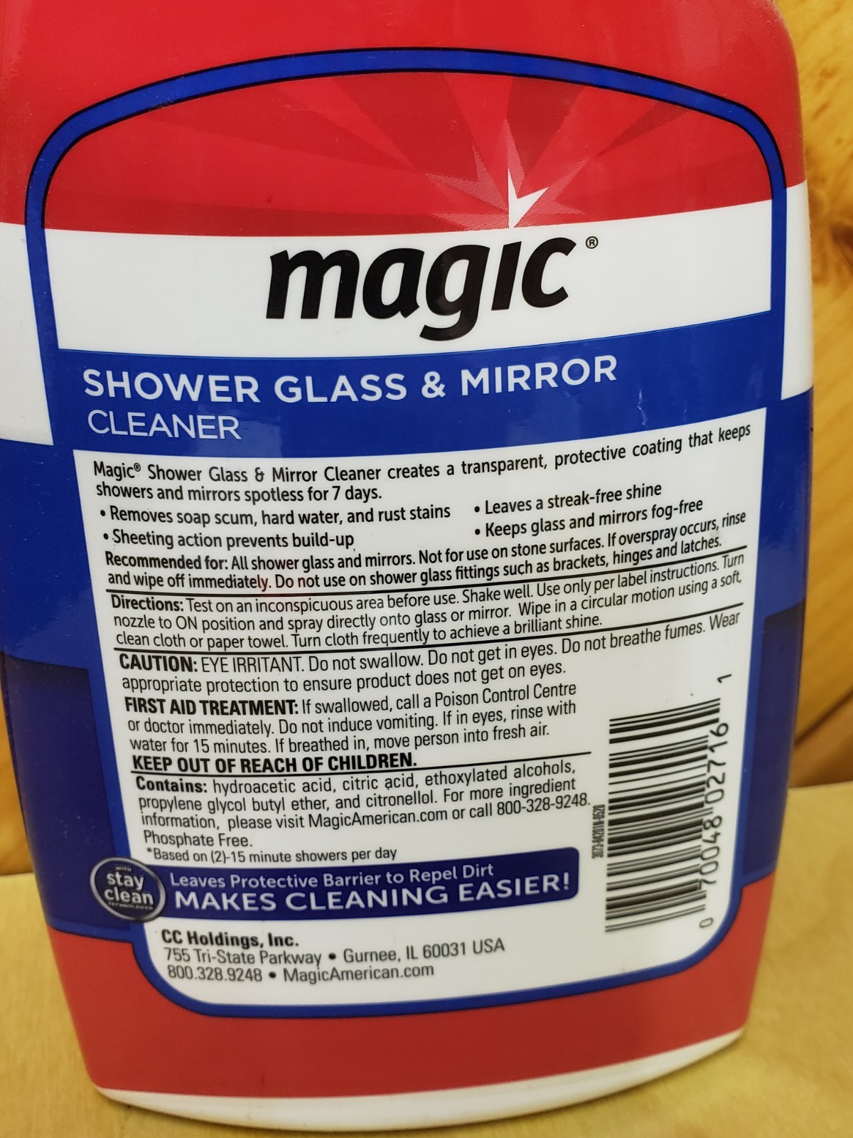 Magic® SHOWER GLASS & MIRROR Cleaner – Spotless Shower For 7 Days – 828ml/28 oz