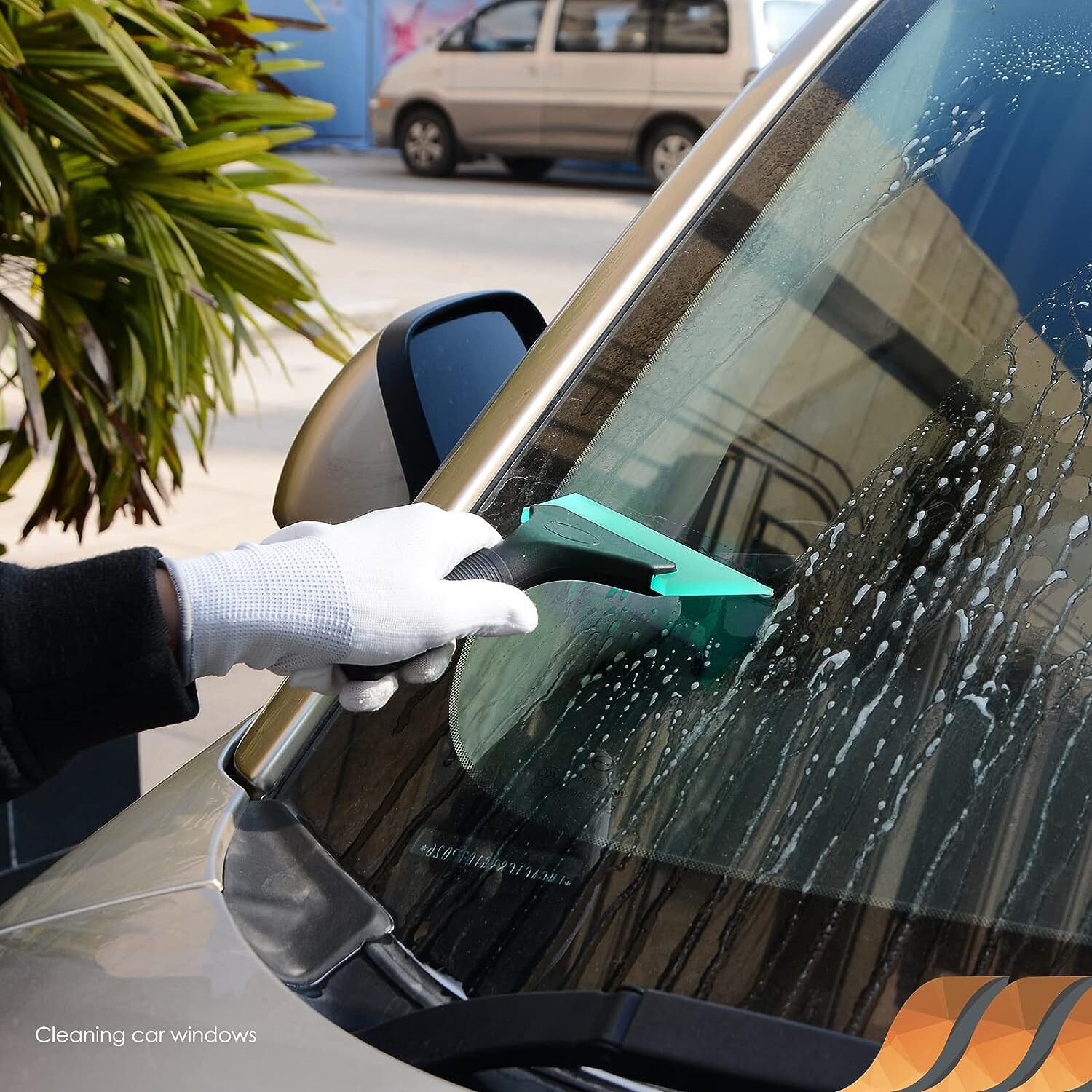 5 Inch Rubber Squeegee Window Tint Windshield Squeegee for Car Window Light Blue