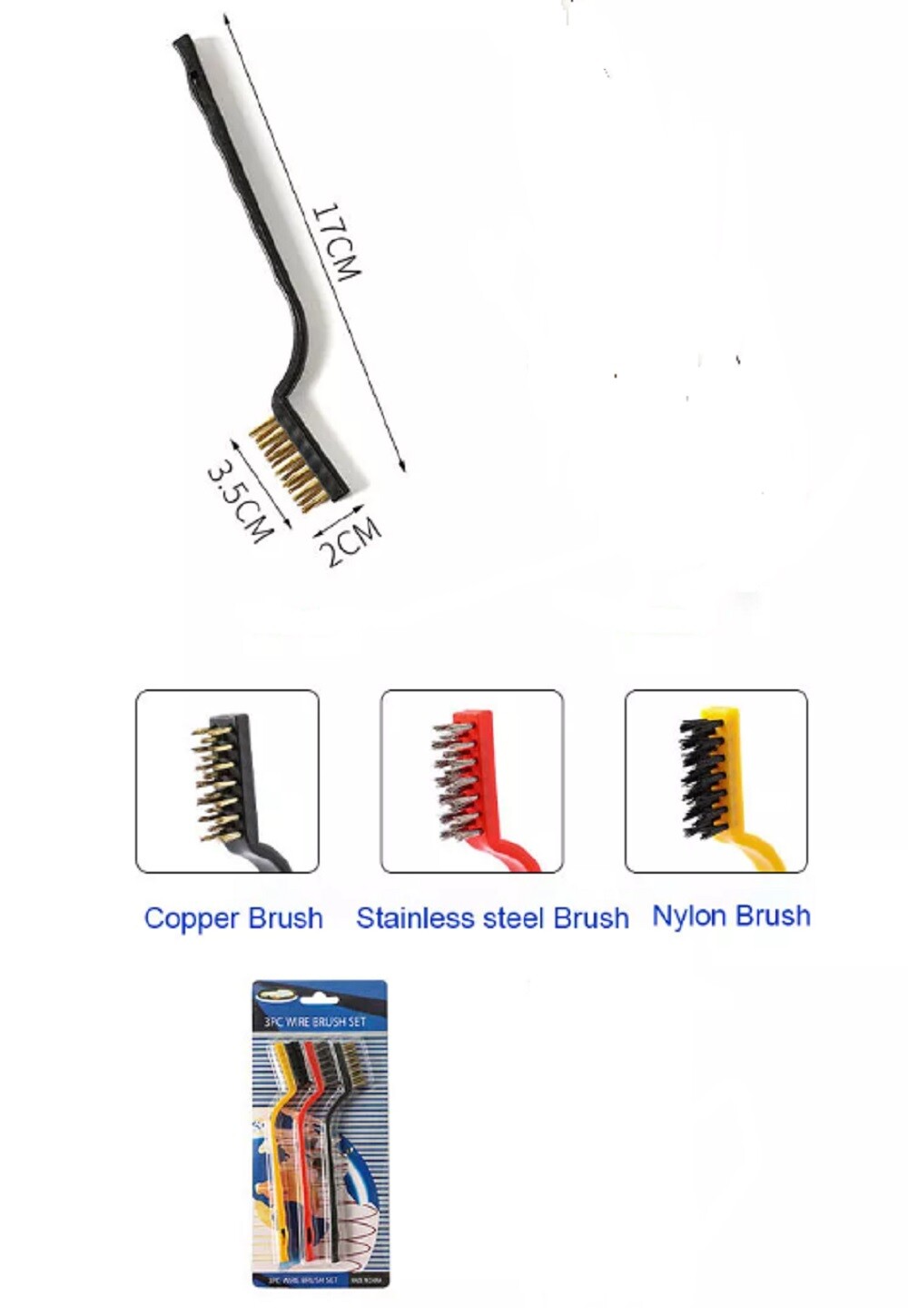 3 Gas Stove Cleaning Brush– Kitchen Scrub Wire Scrubber for Tough Grease Removal