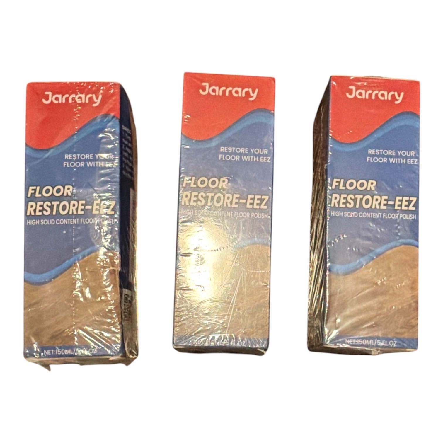 Floor Restore-eez 5fl oz High Solid Content Floor Polish By Jarrary Lot Of 3