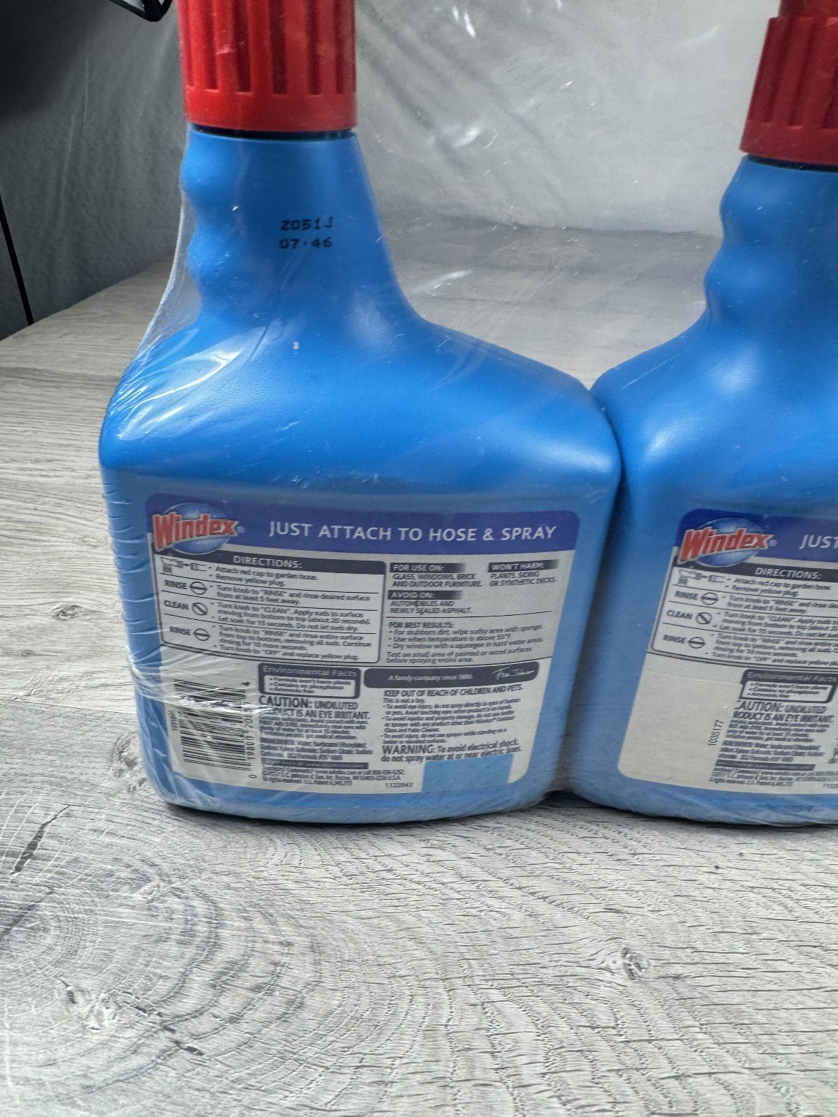 Windex Outdoor Glass & Patio Cleaner, 32 Fl Oz Connects to Hose End Lot of 2
