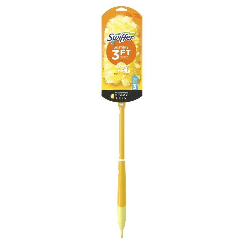 Extendable Duster Starter Kit W/ 3 Heavy Duty Refills 360 Degree Cleaning Tool