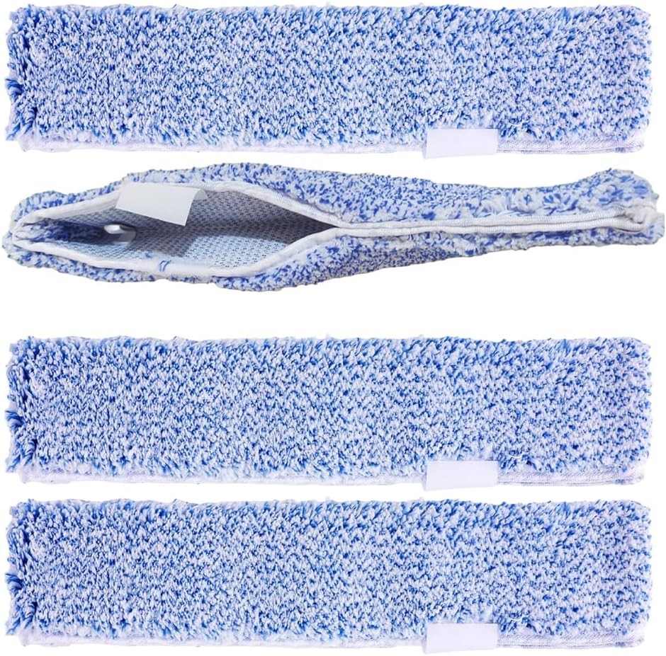 4 Pack 14″ Microfiber Window Scrubber Refill Replacement Compatible with Unge