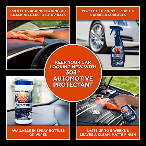 303 Automotive Protectant Wipes 25 Count UV Shielding Car Cleaning Wipes