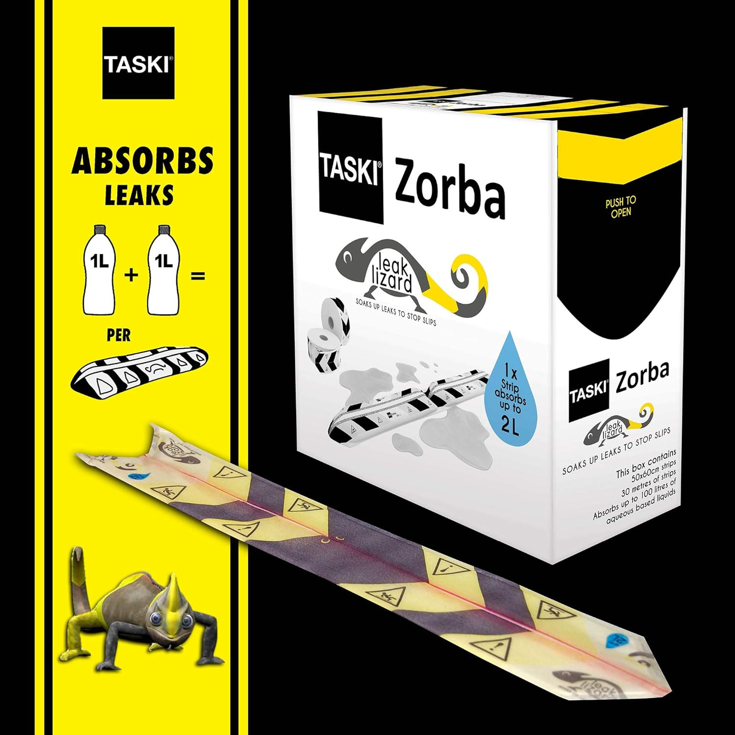D7523269 Zorba Leak Lizard – Soaks up Leaks to Stop Slips, Protects Equipment &