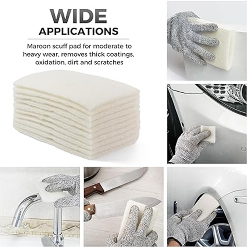 5/15/25 Pack Surface Prep Scuff Pads Auto Repair, Household Cleaning 6″ x 9″