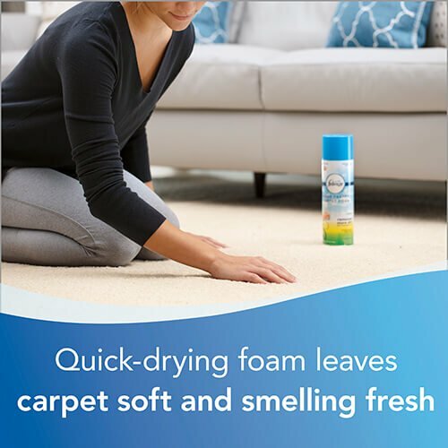Febreze Heavy Traffic Carpet Cleaner Foam Eliminate Odor Stain ~ Gain Scent 22oz