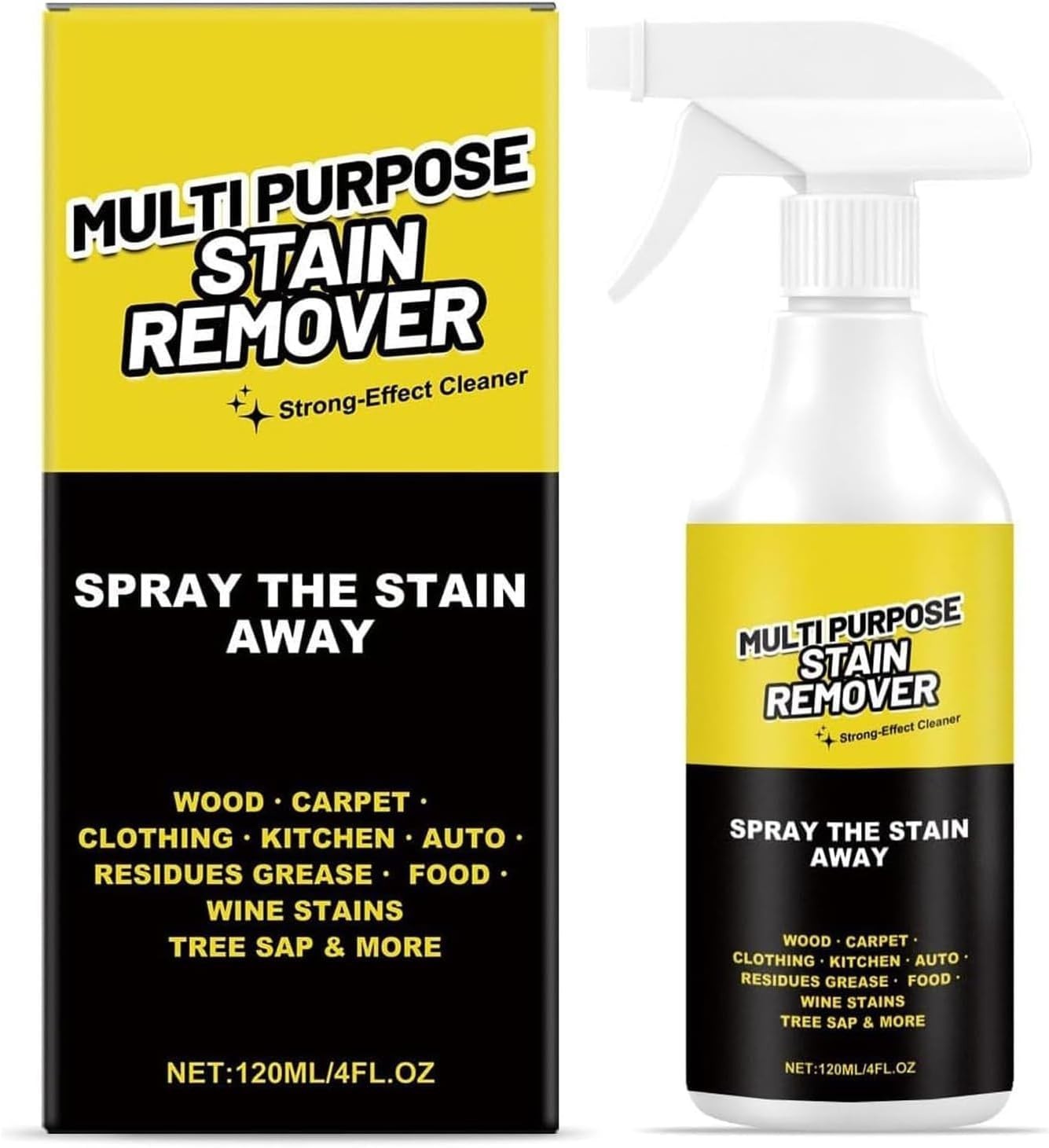 All-Purpose Stain Remover – Quick-Acting Cleaning Solution for Multiple Surfaces