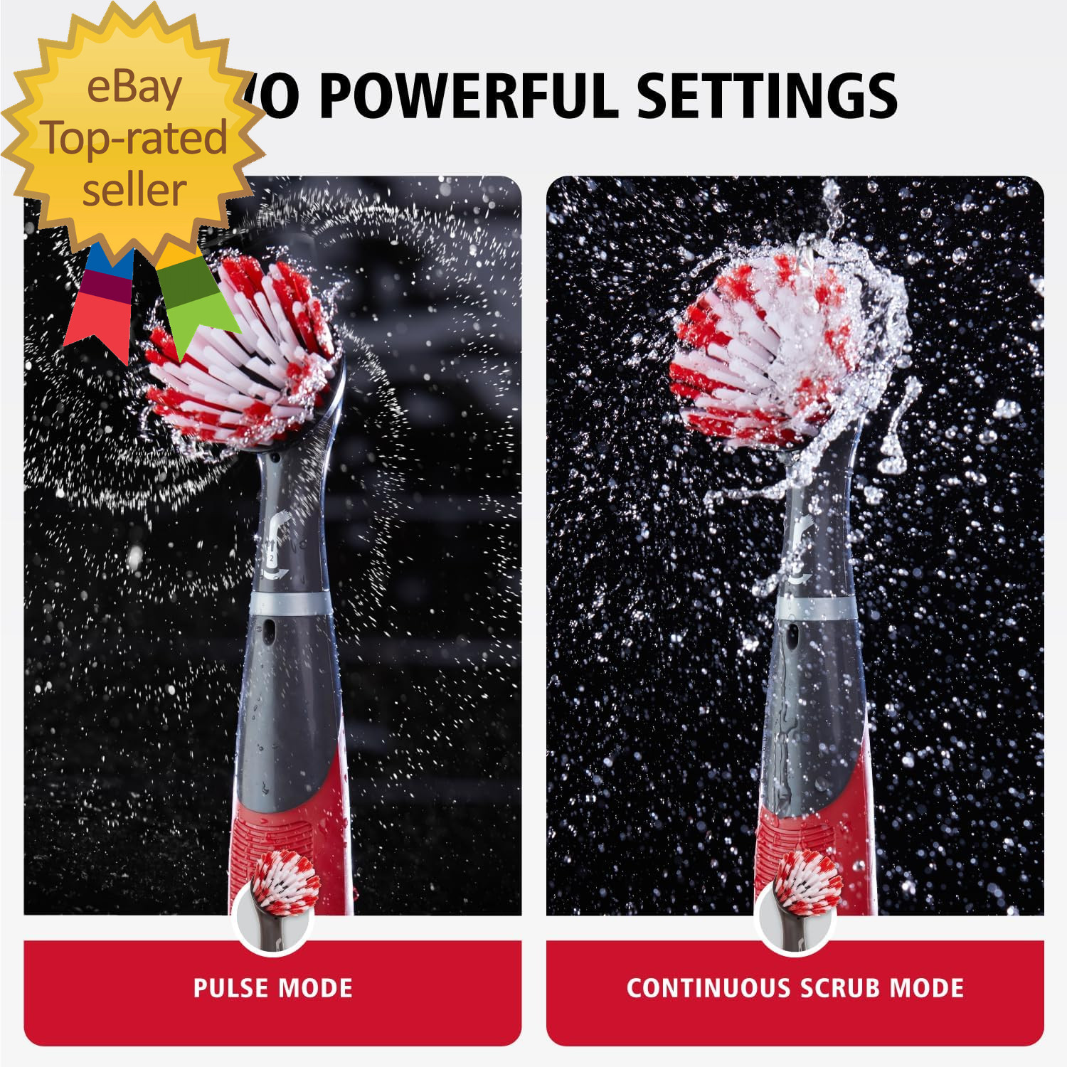 Reveal Power Scrubber 18-Piece Kit Cordless Electric Battery Powered Scrub Brush