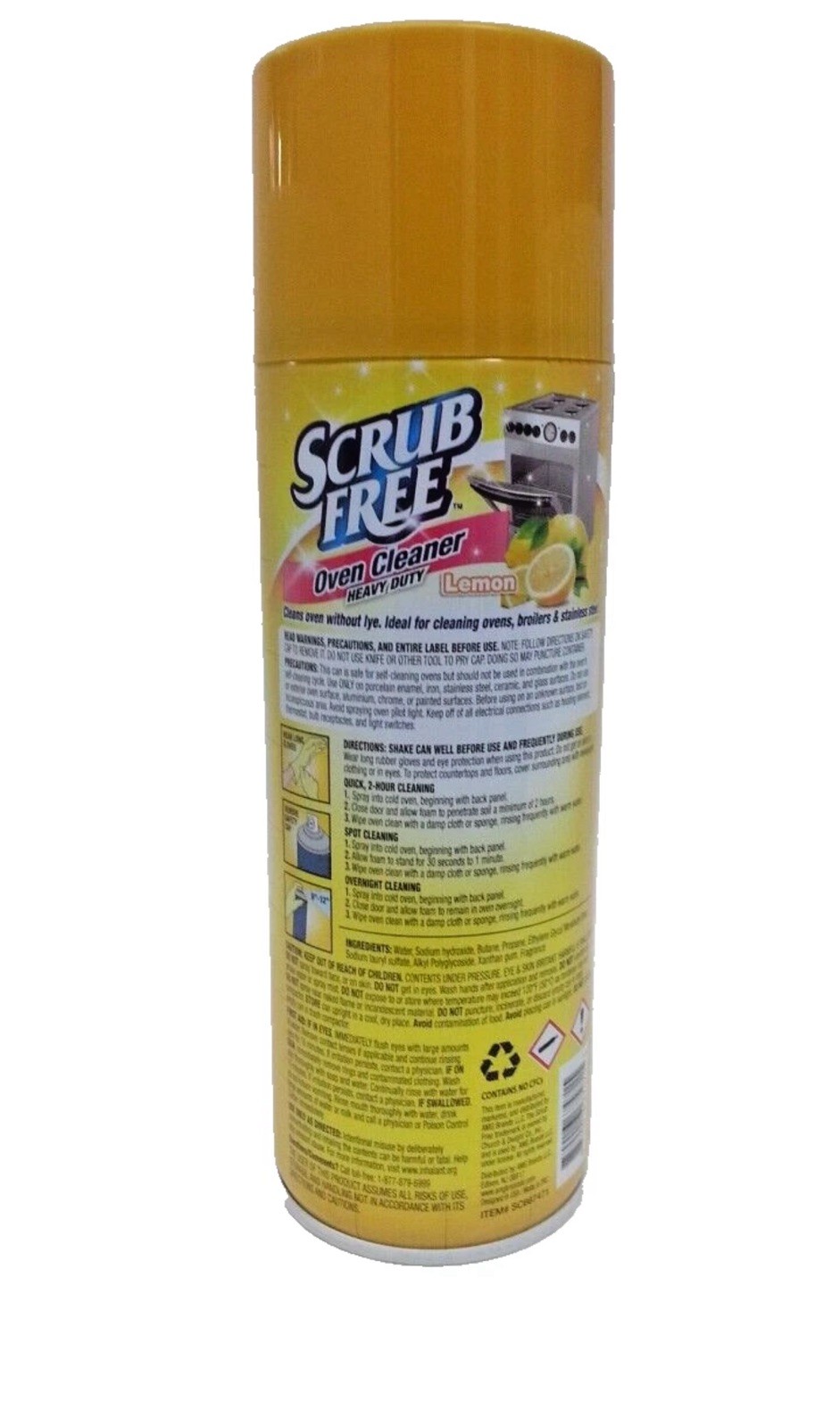 3 PK – Heavy Duty Scrub Free Oven Cleaner 🍋 Lemon Scent / 12 oz