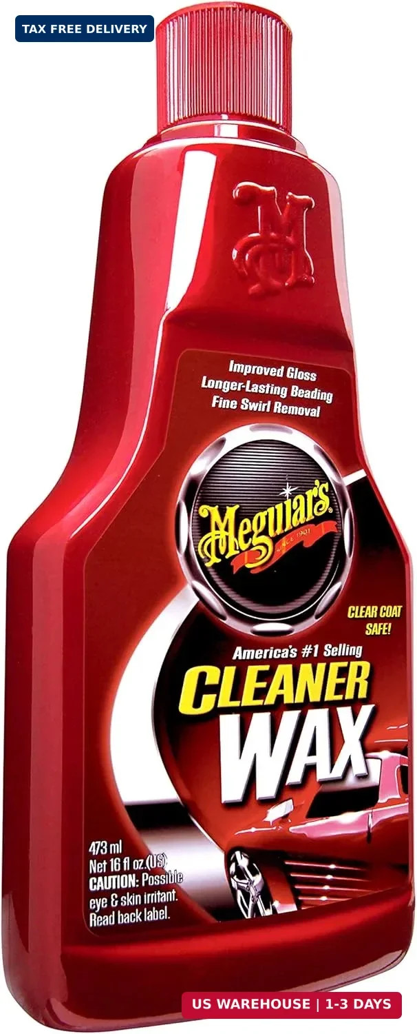 Meguiar’s Cleaner Wax, Liquid Car Wax For Diy Drivers & Detailers-Cleans, Polish