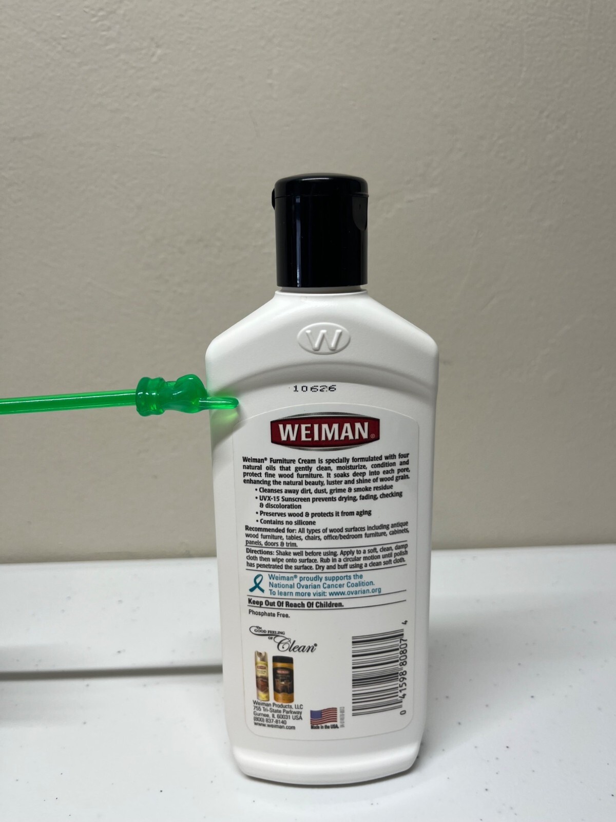 Weiman Furniture Cream Cleaner Polish Conditioner Sunscreen Lemon Oil 90% FULL