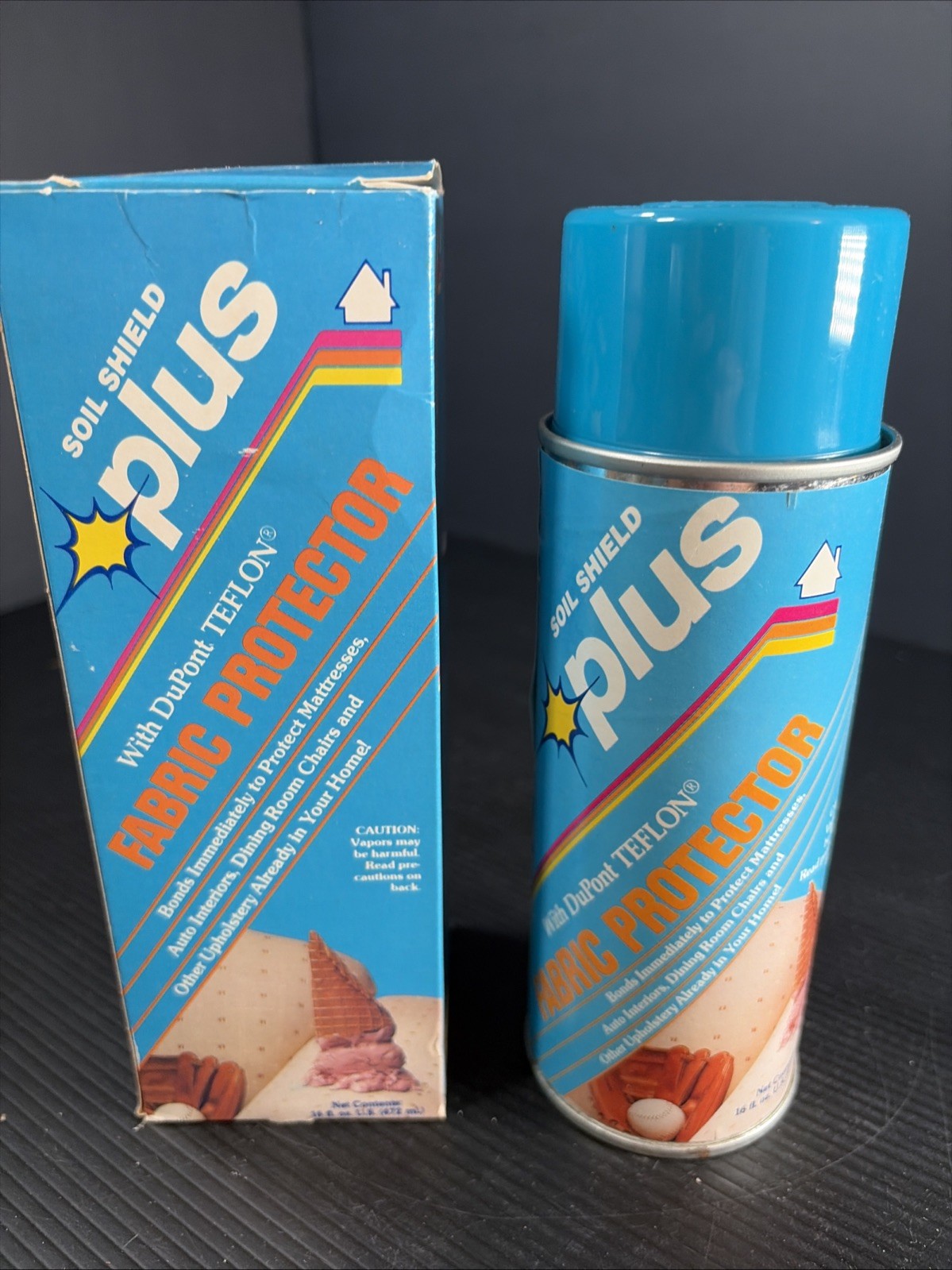 Soil Shield Plus Furniture Auto Fabric Upholstery Protector DuPont TEFLON VTG