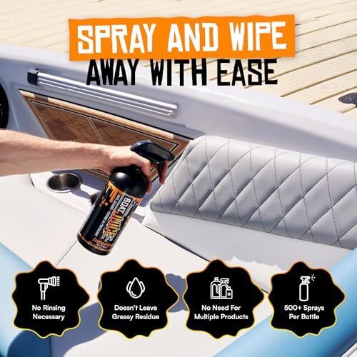 Boat Juice Interior Boat Cleaner Spray – Boat Seat Cleaner, Boat Vinyl Cleaner a