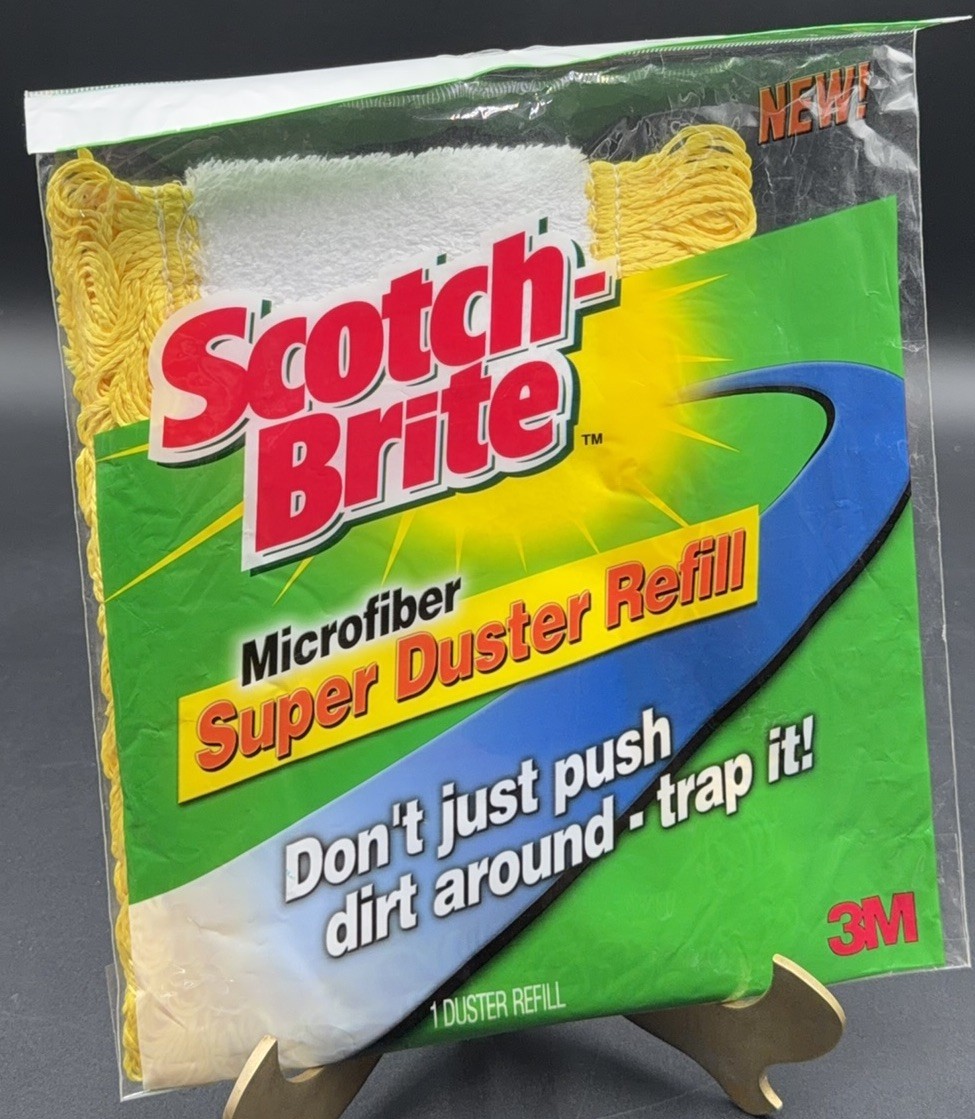 NIP 3M Scotch-Brite Microfiber Super Duster Refill HTF DISCONTINUED New Sealed