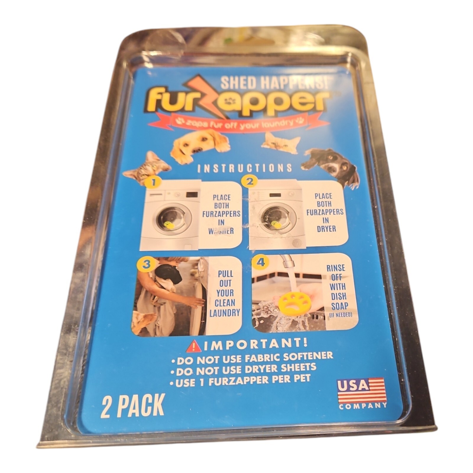Fur zapper 2 Pack-pet Hair Remover