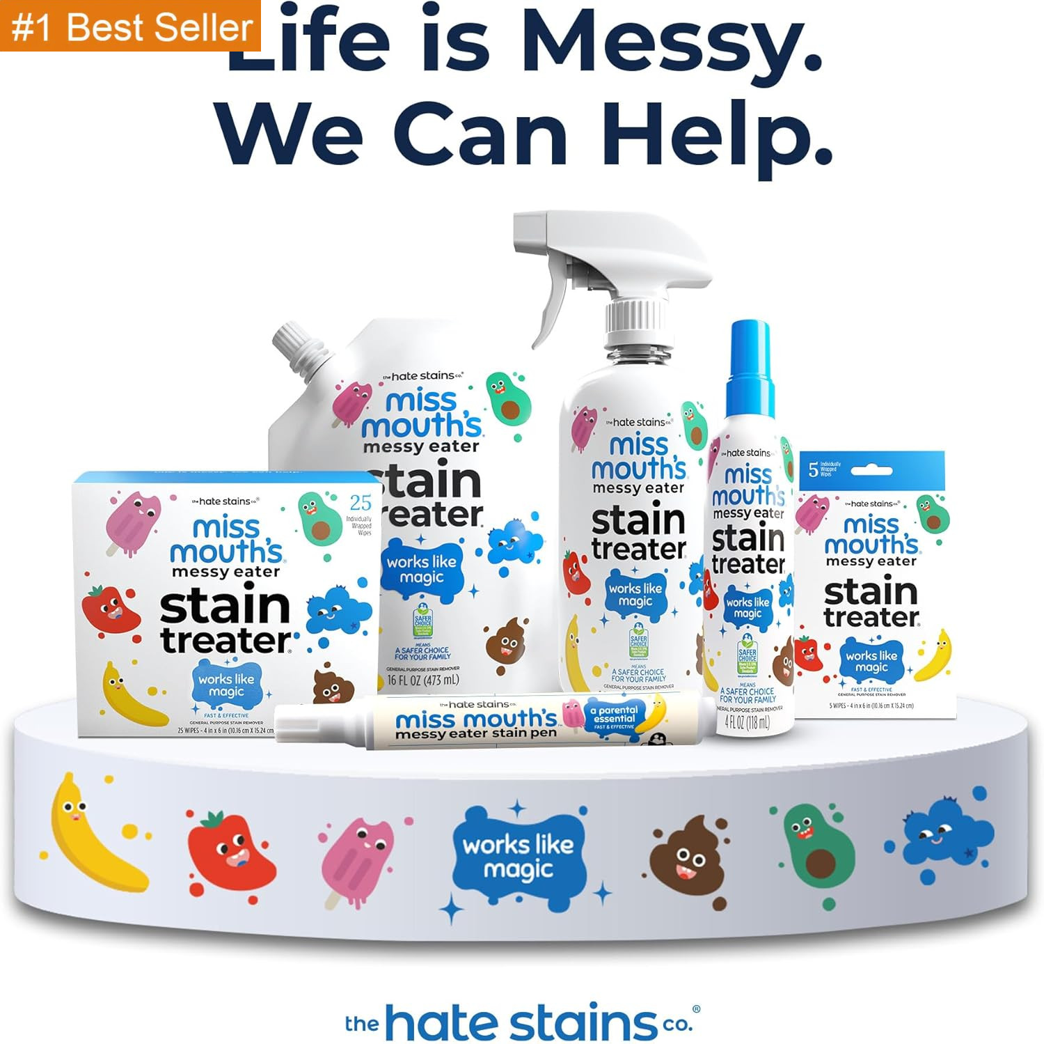 Miss Mouth’S Messy Eater Stain Treater Spray – 4Oz Stain Remover – Newborn & Bab